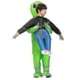 thumbnail image 4 of Green Alien Carrying Human Costume Inflatable Funny Blow Up Suit Cosplay For, 4 of 4