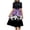 Purple Dress for Women _h, variant on GNFQXSS Women's Printed Contrast Top Midi Dress Pull On Elegant Outdoor Dating Wear Flowy Pattern Waist Tie Design Pink L
