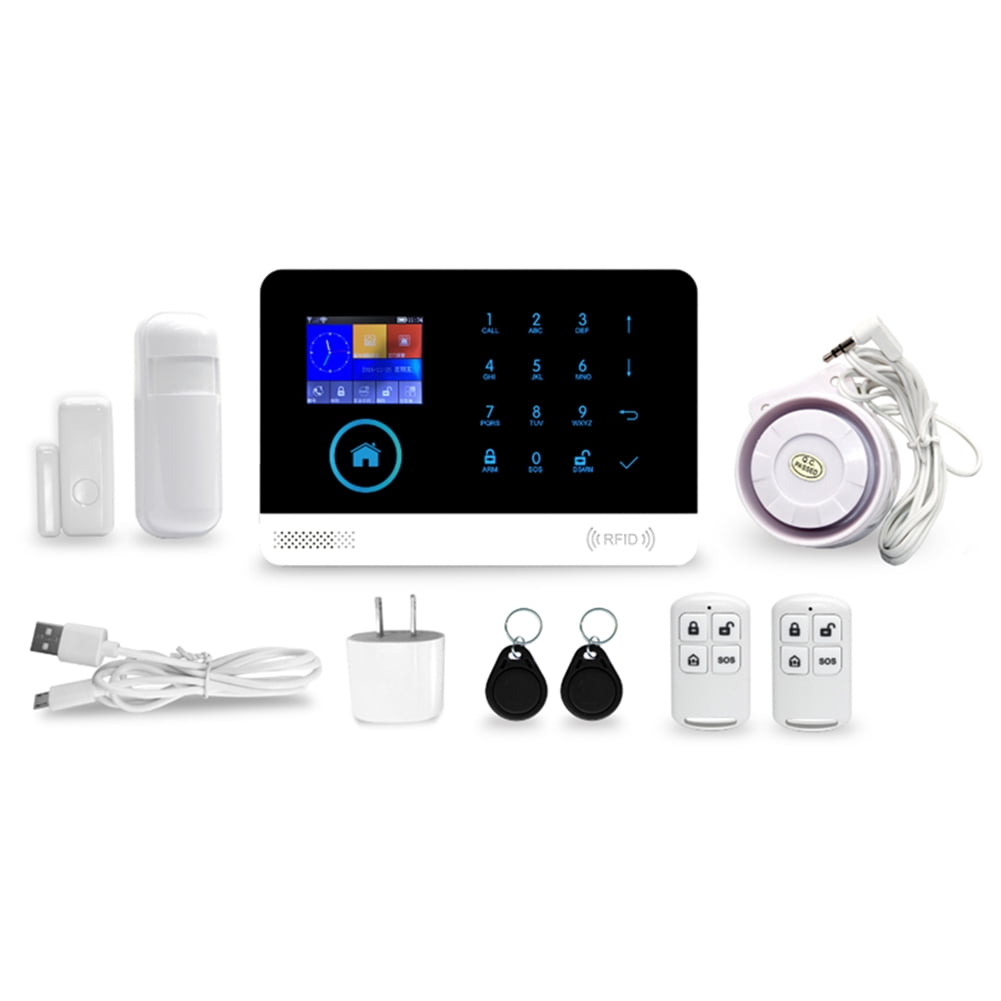Megawheels Gsm Wifi 2g Wireless Smart Home Security Alarm System App Remote Alarm System Pg103 Alarm Walmart Com Walmart Com