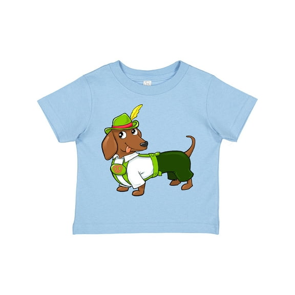 Inktastic Cute Brown Dachshund in Traditional German Wear Boys or Girls Toddler T-Shirt