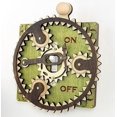 thumbnail image 1 of Green Tree Jewelry Plaque Interrupteur en Bois Vert Planétaire Simple, 1 of 2
