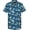 Blue&foral, variant on Hawaiian Shirt for Men, Unisex Summer Beach Casual Short Sleeve Button Down Shirts, Printed Palmshadow Clothing