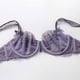 thumbnail image 4 of Gibobby Lencería sexy para mujer Conjunto de lencería sexy con pantalones cortos, sexy cierre frontal, malla negra, manga larga, body para mujer(Morado, 75C), 4 of 5