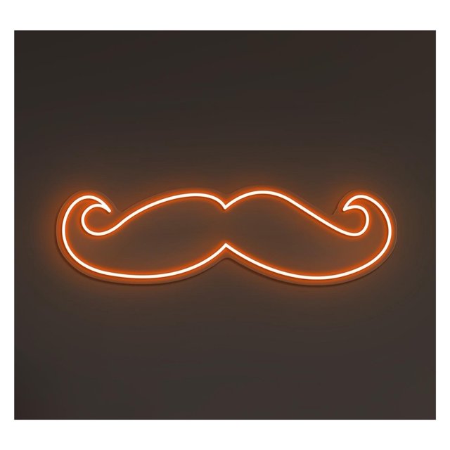 Letrero De Neón LED Con Bigote Para Barbería, Decoración Salón Para Niños, Sala Juegos, Dormitorio, Bar, Estar, Fiesta Cumpleaños 40cm