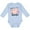 AE-Light Blue, variant on Inktastic Mimi's Little Sweetie with Heart Cookie Boys or Girls Long Sleeve Baby Bodysuit