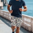 thumbnail image 3 of XYZCANDO Couple Matching Beach Set Summer Swimwear Men's Swim Trunks & Women's Drawstring Side Bikini Set Duck Camouflage Hawaiian Style Outfit for Beach Pool Honeymoon Vacation Outfit, 3 of 6