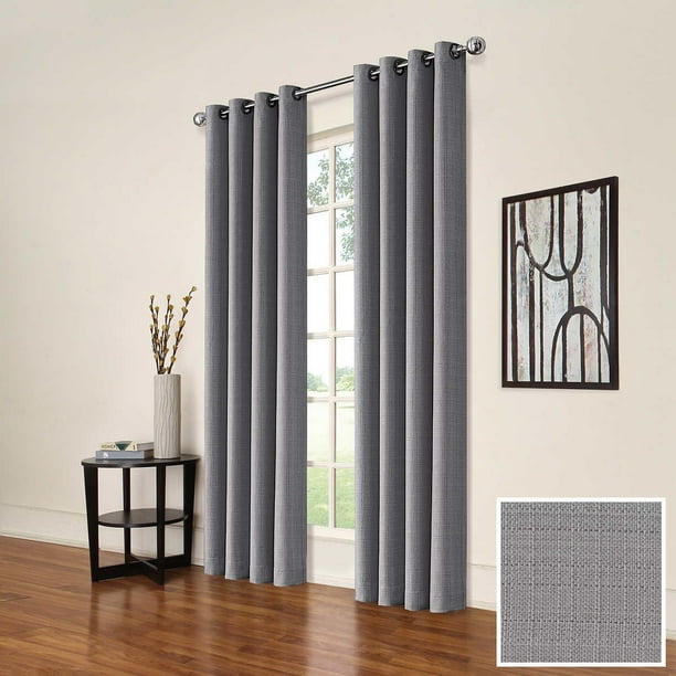 Eclipse Absolute Zero Total Blackout 2 Grommet Panels 52 X 84 Kimball Gray New Walmart Com