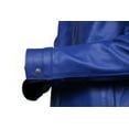 thumbnail image 6 of Mens Motorcycle Style Blue Designer Genuine Leather Jacket SouthBeachLeather, 6 of 7