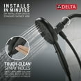 thumbnail image 6 of Delta 6-Setting SureDock Magnetic Hand Shower - 75613BL - Matte Black, 6 of 7
