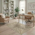 thumbnail image 2 of ODIKA Bathroom Faded Ornate Petal Cluster Vintage Passage Pile for Home Office, Gaming Room, Under Desk, Non-Slip Chair-Friendly, 2 of 7