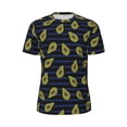 thumbnail image 5 of Wukai Avocado Print Men's Short-Sleeved Mesh T-Shirt,Quick-Dry Short Sleeve Workout T-Shirt-6X-Large, 5 of 8
