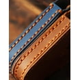 thumbnail image 3 of ontto 3-Button Car Key Cover Leather Key Holder for Lexus GS300 RX350 IS350 GS450h LX570 Blue, 3 of 4