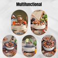 thumbnail image 5 of Portable Barbecue Grill Korean Charcoal Stove Stainless Steel Split BBQ Stove Round Non-stick Barbecue Rack For Outdoor Camping, 5 of 9