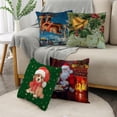 thumbnail image 4 of Fundas de almohada navideñas para sofá, cojines de 40/45/50cm con diseño de Papá Noel, renos de Navidad, decoración del hogar, 4 of 4
