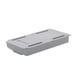 thumbnail image 1 of Cajón de mesa Caja de almacenamiento ABS debajo del escritorio Bandeja organizadora de papelería (Gris S), 1 of 2