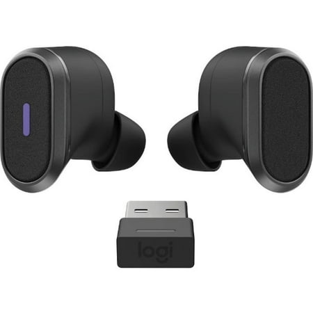 Logitech - Zone True Wireless Bluetooth Earbuds - Black