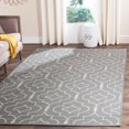 thumbnail image 2 of Safavieh Dhurries Grey Contemporary Rug - 5' x 8', 2 of 2