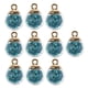 thumbnail image 1 of 10 piezas 16mm pequeñas estrellas bolas de cristal colgante ajuste collar pendiente accesorios de joyería para el cabello azul claro Macarena encantos para la fabricación de joyas, 1 of 8