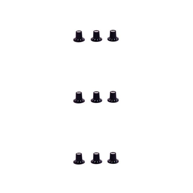 Advancent Style Guitar Amp Knobs Skirted Guitar Volume Potentiometer Accessories Anti-skidding Knobs Caps for 6mm Shaft Pots Amplifers Type1 NO1 Advancent CBP470896