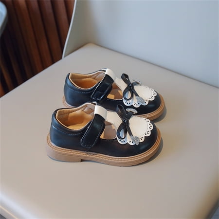 

Aayomet Little Girl s Adorable Princess Party Girls Dress Bow Princess Shoes Princess Flower Wedding Party Hiking Sandals Kids Black 13