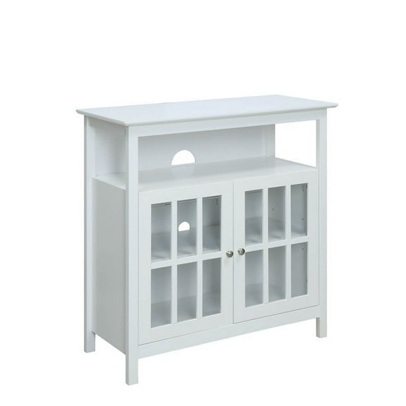Pemberly Row 42" TV Stand with Storage in White