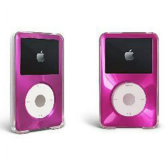 For Apple iPod Classic Hard Case with Aluminum Plating 80gb 120gb 160gb-Hot Pink