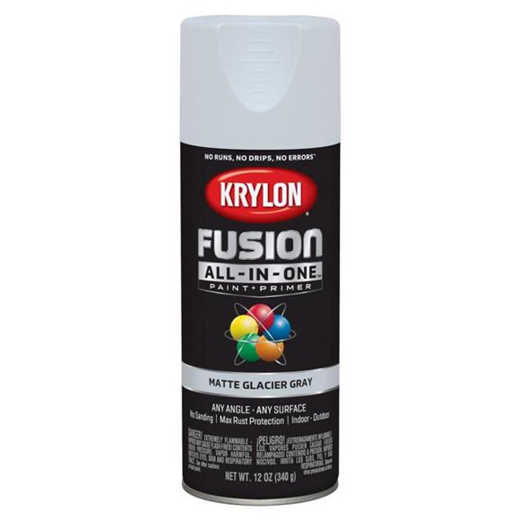 Krylon Diversified Brands 251205 12 oz Glacier Gray Matte Spray Paint
