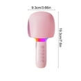 thumbnail image 4 of kkbbma under $5 Karaoke Microphone Bluetooth Wireless Mic Speaker, Singing Handheld Portable Microphone, Mic for Kids Adults Boys Girls, Mic with RGB for Birthday Party Home KTV, 4 of 9
