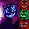 thumbnail image 2 of Máscara De Luz LED De Halloween 2023 Divertida La Purga Año De Elección Ideal Para Cosplay, 2 of 4