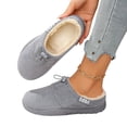 thumbnail image 2 of YOUYEDIAN Winter Plush Slippers for Women Outdoor Indoor Warm Non-Slip House Slippers Cozy Bedroom Fleece Shoes, 2 of 4