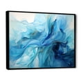 thumbnail image 2 of Designart "Rhapsody Of The Ocean II" Abstract Impressionism Floater Framed Wall Art Living Room, 2 of 5