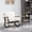 Antique White, variant on S-HOME Rocking Chair with Wood Frame and Upholstered Seat Ideal for Living Rooms and Sunrooms