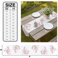 thumbnail image 3 of Pink Cherry Blossom Table Runner Linen Burlap Table Runner 70 Inches Long Spring Branches Floral Watercolor Dresser Scarves for Kitchen Island Coffee Dining Party Wedding Holiday Decor 13"x70", 3 of 8
