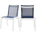 thumbnail image 4 of Meridian Furniture Nizuc Navy Fabric Outdoor Patio Dining Chair (Set of 2), 4 of 9