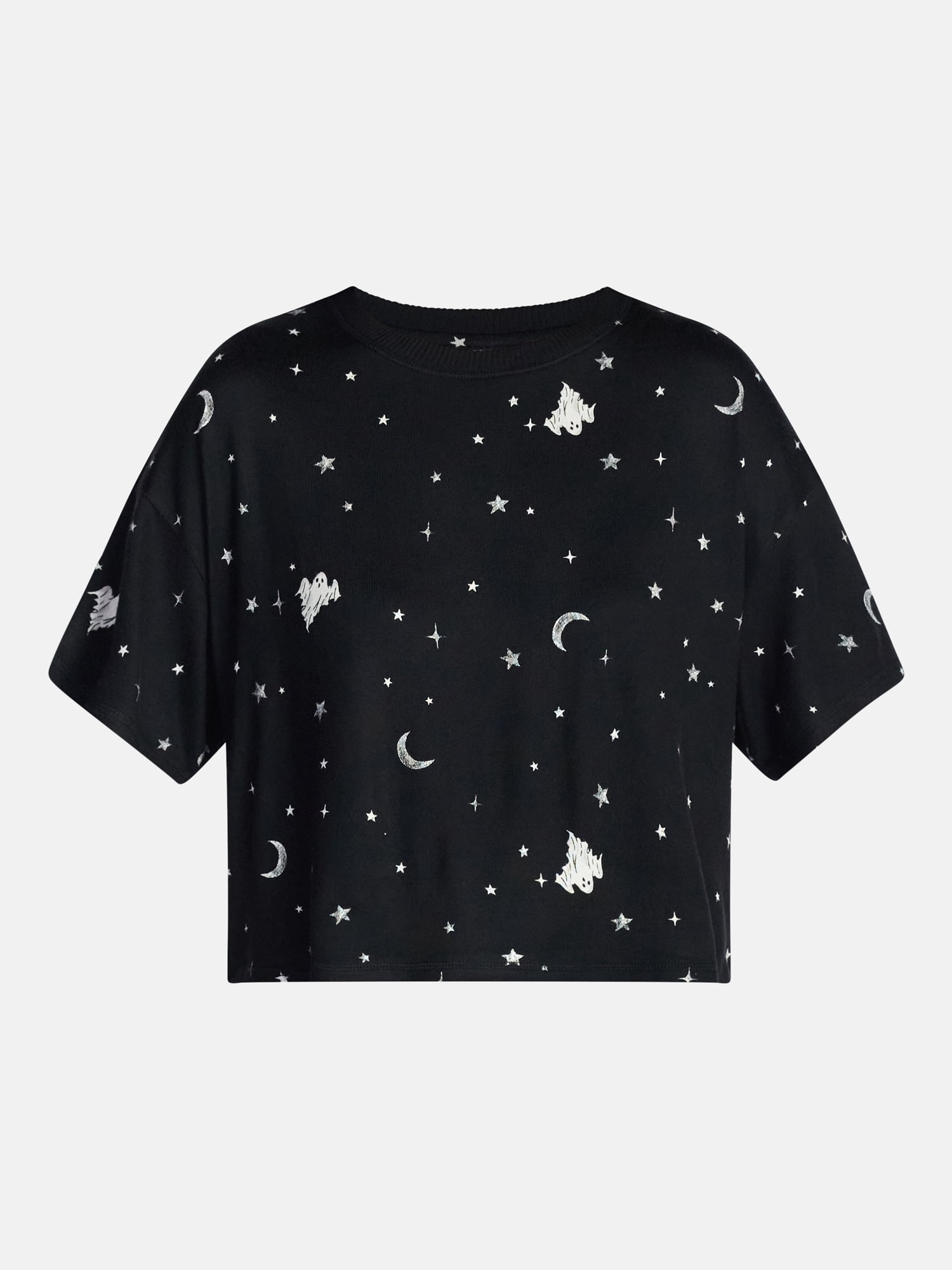 Way to Celebrate Women's Hacci Knit Short Sleeve Sleep Top, Sizes XS to 3X