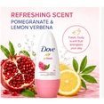 thumbnail image 2 of Dove Go Fresh Pomegranate & Lemon Verbena Roll-On Antiperspirant Deodorant, 48-Hour Odor & Sweat Protection, Fresh Fruity Scent, 50ml Each 3 Pack, 2 of 7