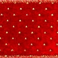 thumbnail image 2 of Vickerman 2.5" x 10 Yards Red with Gold dots Ribbon, 2 of 3