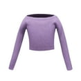 thumbnail image 3 of Byoo Kids Girl's Ballet Sweater Pants Outfits Knitted Soft Warm Up Active Pullover 2Pcs Set, 3 of 7