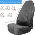 thumbnail image 3 of Universal Adjustable Washable Oxford Fabric Car Front Seat Covers with PU Coating for Travel, Anti-Scratch and Waterproof, 3 of 8