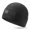 Black, variant on OUTDOOR SHAPING American Flag Waffle Grid Fleece Beanie - Soft, Lightweight Outdoor Skull Cap for Running, Hiking, Cycling Sports Headwear, Beanies