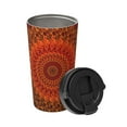 thumbnail image 2 of Lsque Mandala Pattern Travel Coffee Mug 16oz: Insulated Coffee Cup with Leakproof Lid, Coffee Tumbler, Reusable Coffee Cups with Seal Lid, 2 of 8