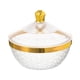 thumbnail image 1 of Frutero con tapa, soporte para frutas, decoración de mesa transparente, cesta de frutas decorativa para mostrador de cocina, frutas, verduras, pan, Redondo S, 1 of 8