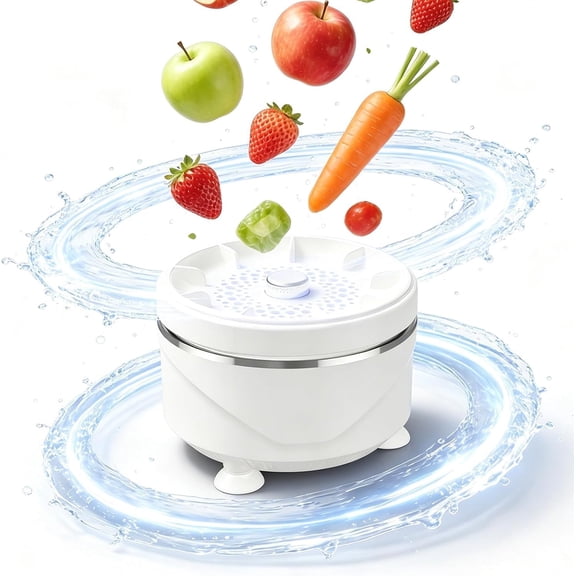 2026 New Fruit and Vegetable Washing Machine, Portable Magnetic Charging Fruit Cleaner Device for Washing Produce, Vegetables and Meat, Waterproof Design for Home Kitchen Use(1pcs)