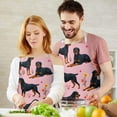 thumbnail image 3 of Rottweiler Dogs with Pioneer Flower Apron-Garden Aprons for Women with Pockets-Cotton Linen Waterproof Kitchen Cooking Gardening Aprons Adjustable for Kitchen,Cooking,BBQ and Salon 33x27 Inch, 3 of 7
