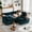 Blue+L-Shaped, variant on VEPXXP 75.9" L-Shaped Loveseat, Plush Chenille Modular Sectional with Detachable Ottoman, 22.8" Deep Seat Stain Resistant Furniture for Small Living Room, Gray