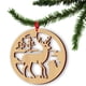 thumbnail image 1 of piezas de alces navideños de madera ahuecados, pequeñas decoraciones colgantes navideñas de madera, 1 of 5