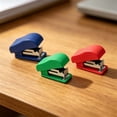 thumbnail image 4 of 2 Pcs Mini Staplers with 40 Pcs Staples, Small Handheld Desk Staplers, Portable Tiny Desk Staplers, Compact Mini Staplers with Non-Slip Base for Desk Work Home, 1.54"x0.98"x0.63", Random Color, 4 of 8