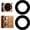 Black, variant on 4Pcs Door Knob Plates Round Version, Door Reinforcement Plate, Scar Plates for Door Knob/Deadbolt, Door Handle Cover Filler Fixing Repair Backplate (White)
