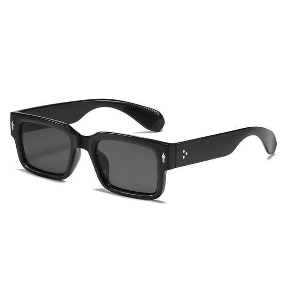 Gafas de Sol SUNBSR Clásicas Cuadradas para Mujer y Hombre Negro/Gris