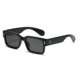 thumbnail image 1 of Gafas de Sol SUNBSR Clásicas Cuadradas para Mujer y Hombre Negro/Gris, 1 of 8